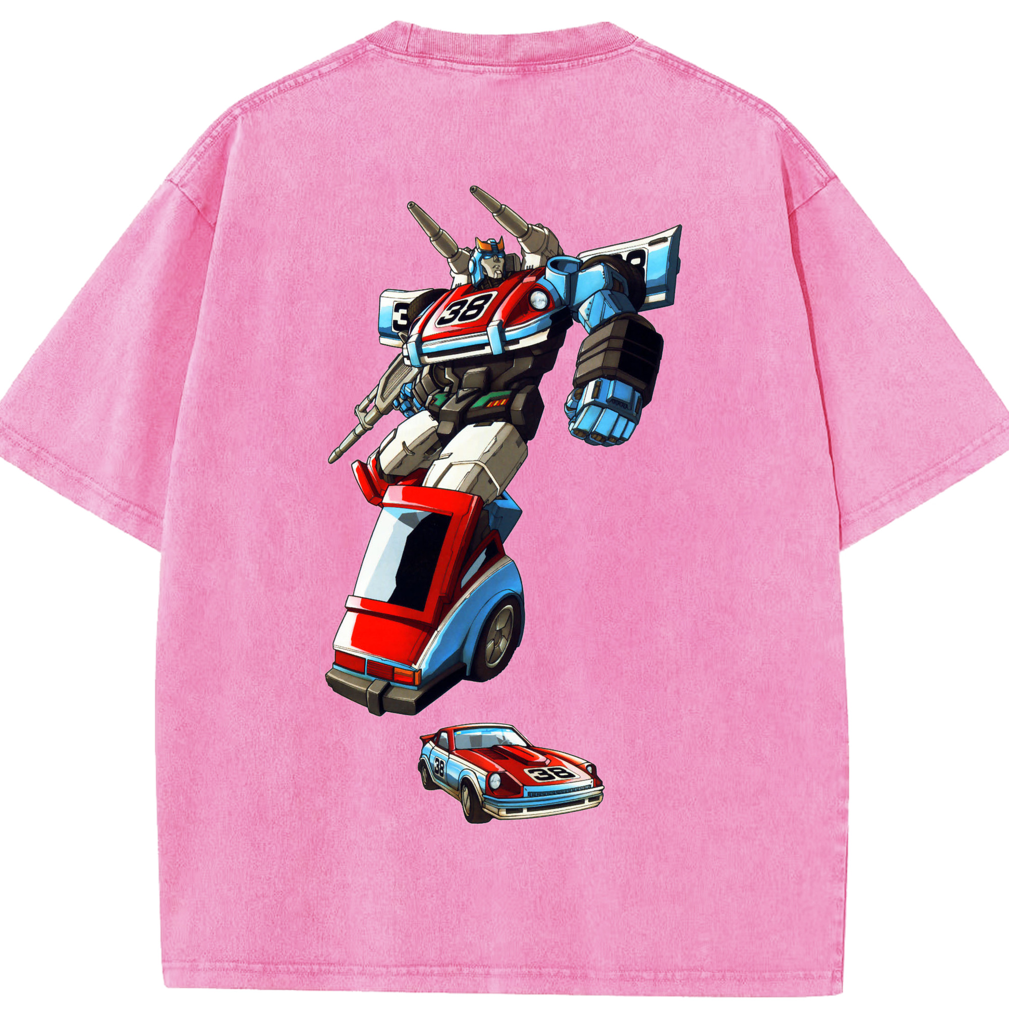 （画像用）  綿100% ヴィンテージ風 半袖Tシャツ（背面プリント）